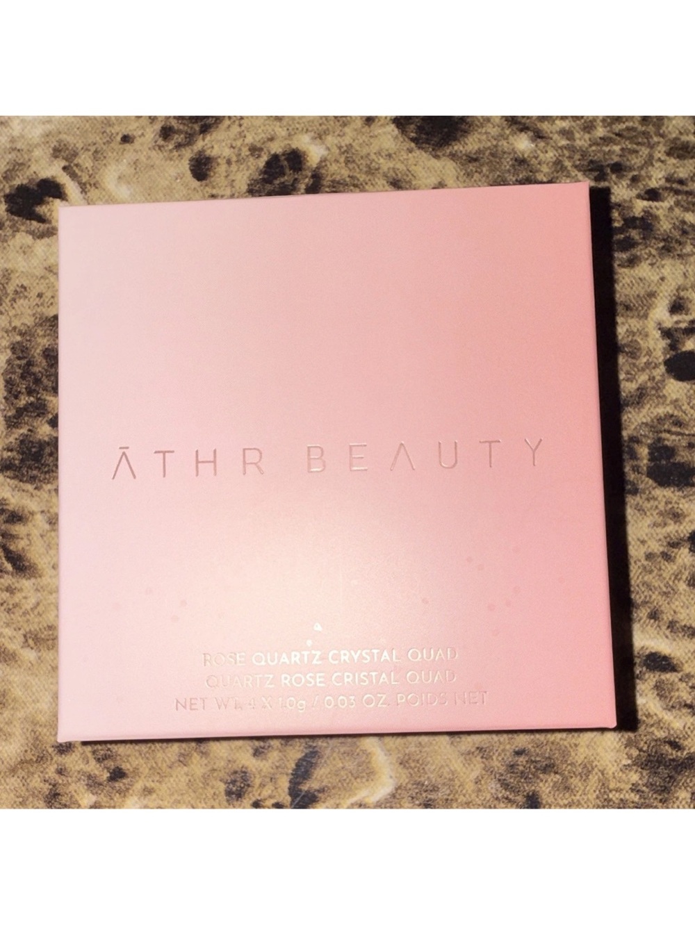 ATHR Beauty Rose Quartz Crystal Eyeshadow Quad - Pink